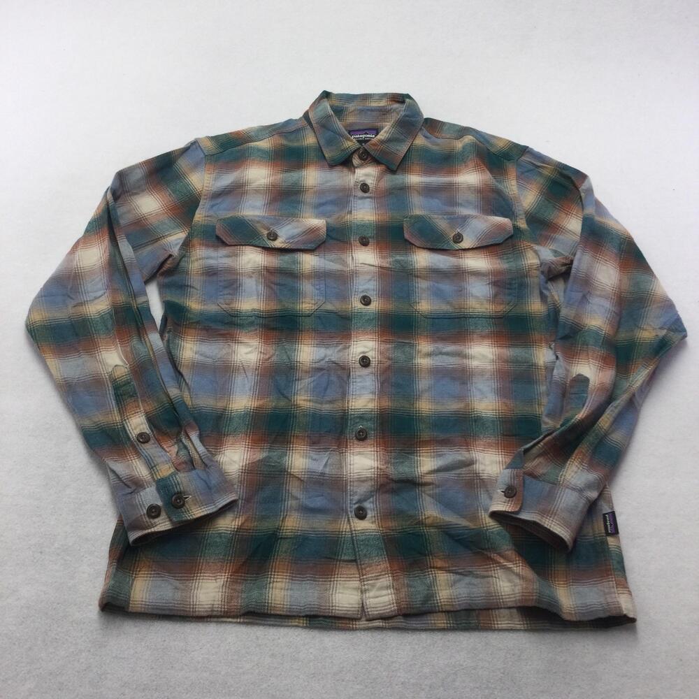 Patagonia Shirt Mens Medium Multicolor Plaid Flannel Long Sleeve Button Up